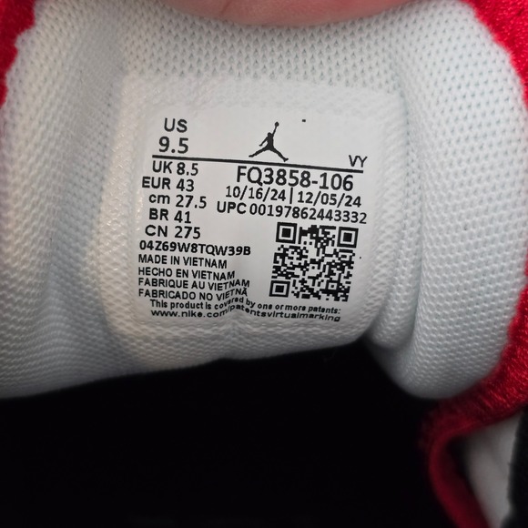 Jordan Heir Series PF Bloodline Mens Basketball Shoes  FQ3858-106 9.5‎ NWOB main image 7
